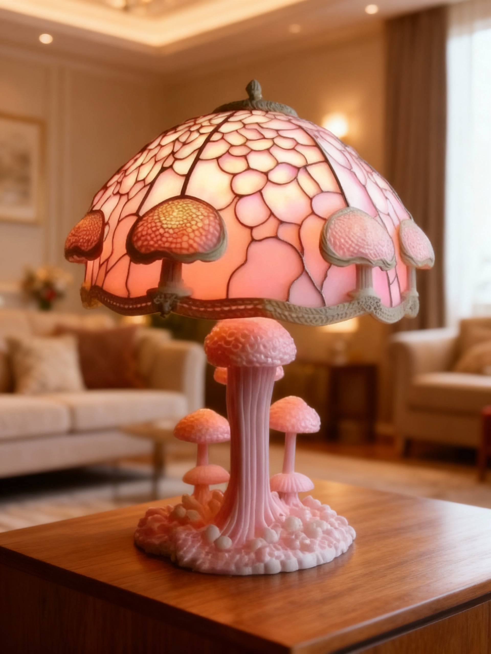 PINKGLOW | Růžová stolní lampa s jemným světelným efektem