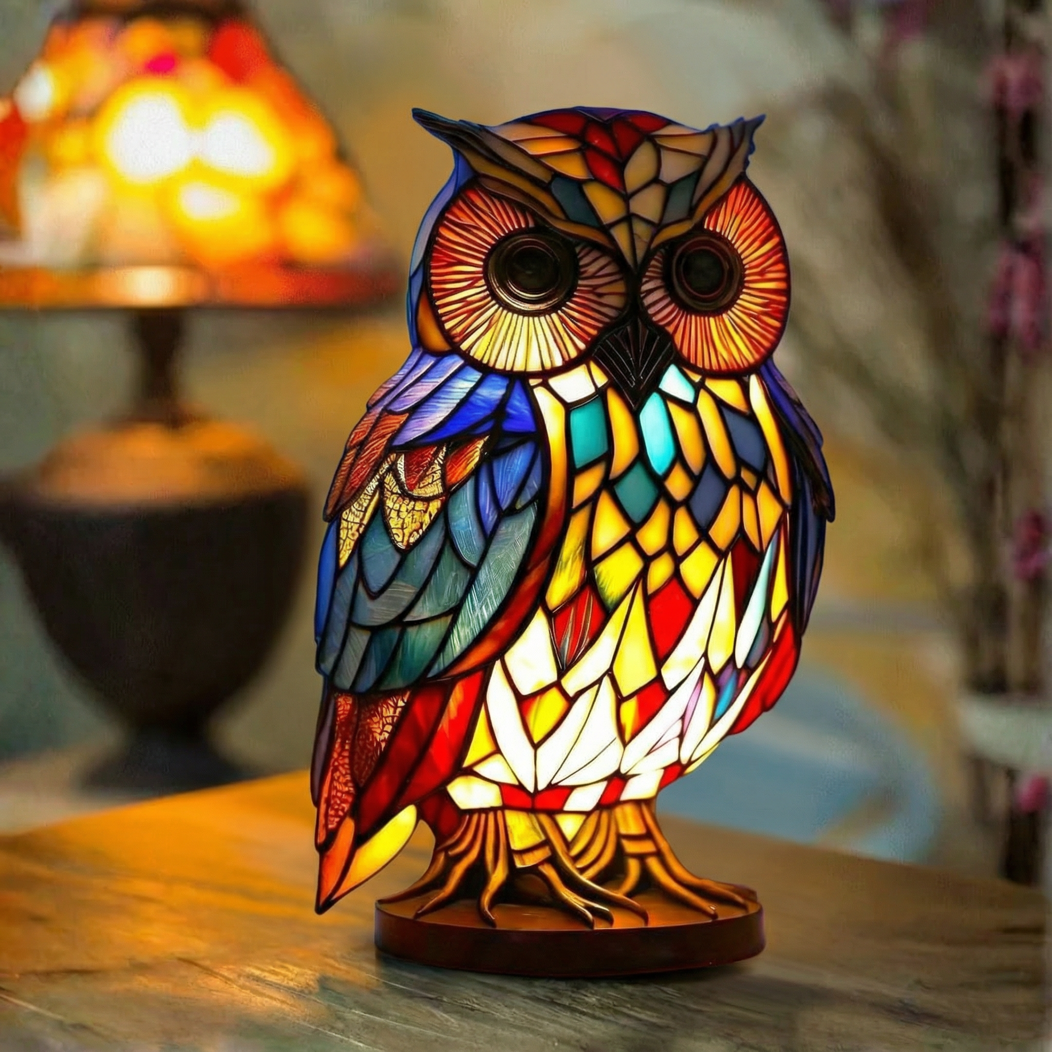 Sova - Dekorativní lampa ve tvaru zvířete